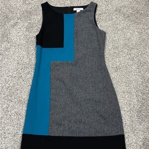 White House Black Market Colorblock Shift Dress